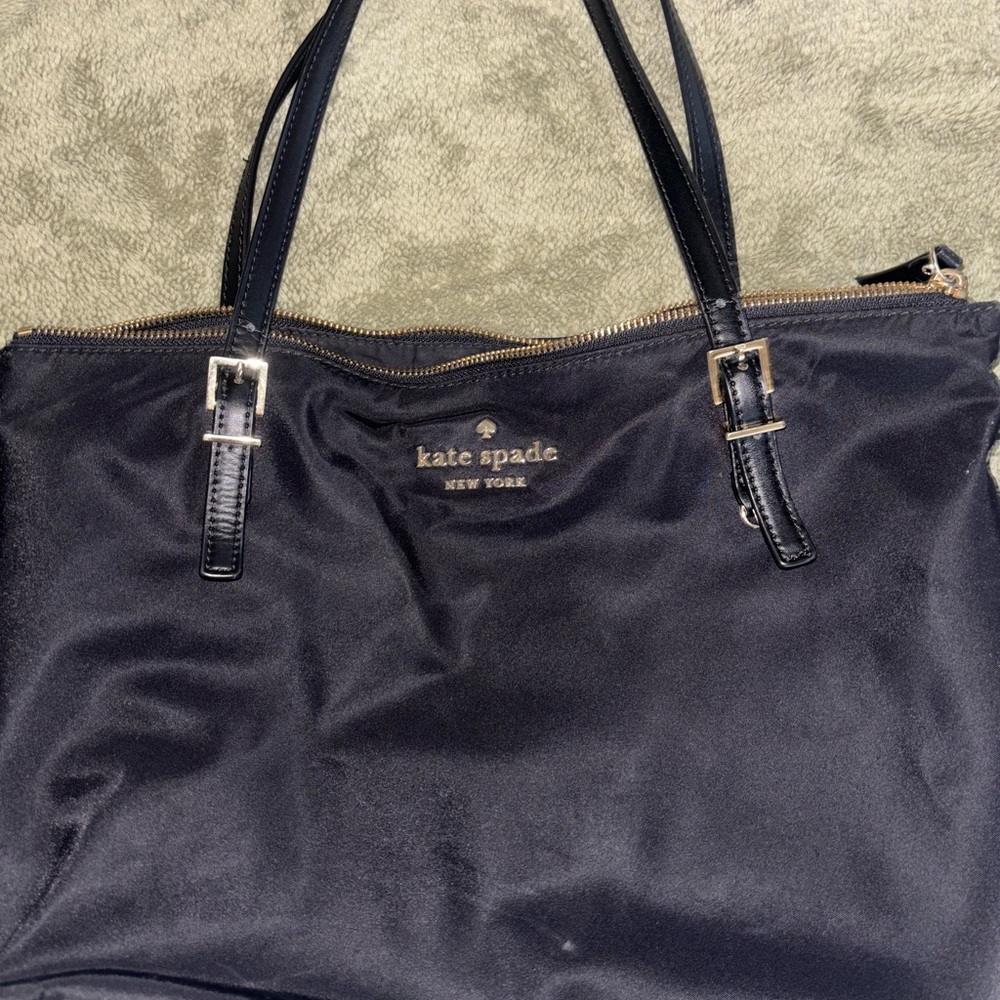 Kate Spade Black Nylon Tote Bag